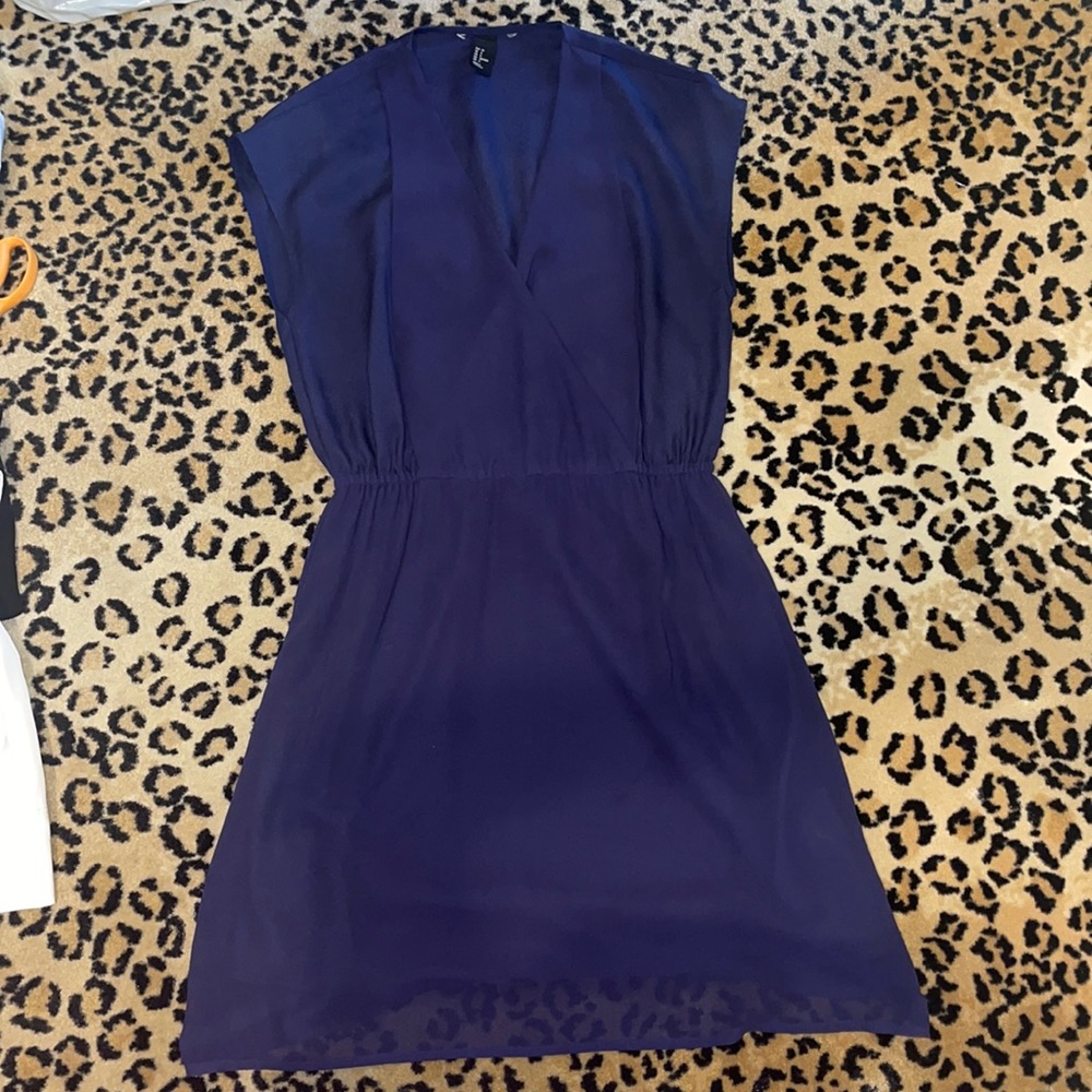 H&m navy sleeveless dress